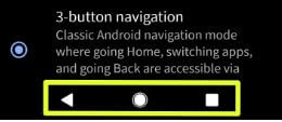 Modifier la navigation gestuelle d'Android Q Beta 3