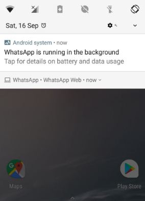 Comment masquer les applications exécutées dans la notification en arrière-plan sur Android Oreo 8.1