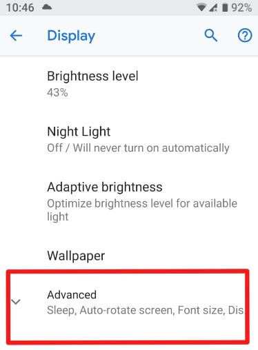 Comment activer le mode sombre dans Android 9 Pie