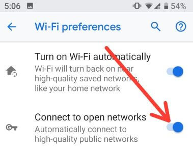 Connectez-vous automatiquement à un réseau public de haute qualité dans Android P