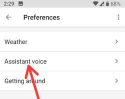 Changer la voix de l'Assistant Google sur un téléphone Android