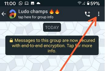 Paramètres de groupe WhatsApp pour modifier le nom du sujet Android