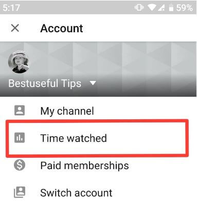 Utiliser la fonction de temps de visionnage de YouTube sur Android