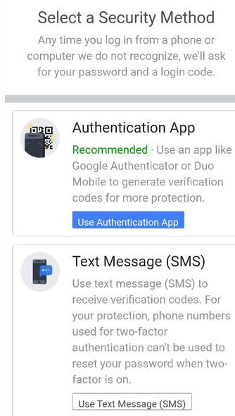 Configurer l'authentification à deux facteurs sur l'application Facebook Messenger sur Android