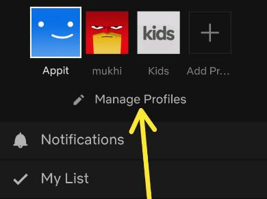 Comment modifier le profil dans Netflix Android