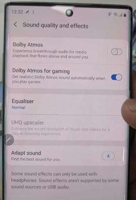 Activer et utiliser Dolby Atmos sur Galaxy Note 10 plus