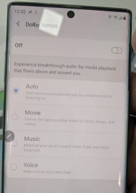 Comment activer Dolby Atmos sur Galaxy Note 10 plus