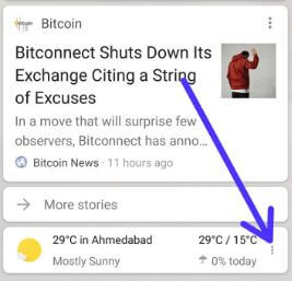 Supprimer le widget météo de l'écran d'accueil de Google Pixel 2