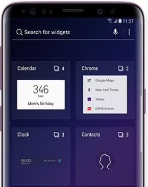Comment ajouter des widgets Galaxy S9 et Galaxy S9 Plus